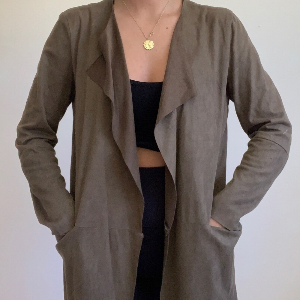 Army green duster